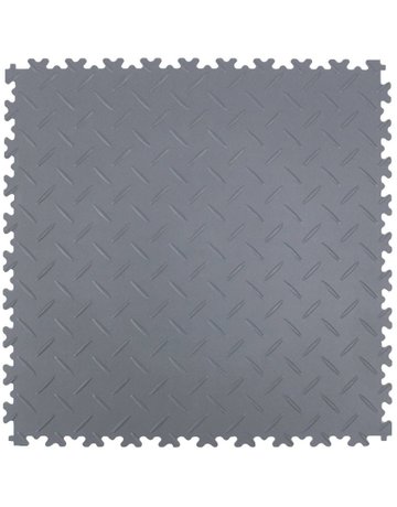 Bild Bodenfliese PVC, dunkelgrau, diamantprof il, 4mm, 505x505mm - Neutral-0