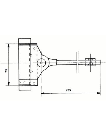 Bild Federtürschließer 3983,Gr.75, bis 25kg, silber verzinkt - DENI-1