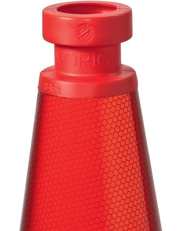 Bild MORION-Reflexkegel-EU 500 Typ A, rot-wei ss reflekt.-1