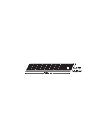 Bild Abbrechklinge black 18mm Spender a 50 St ück LUTZ BLADES - n.a.-1