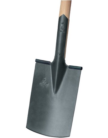 Bild Bauspaten mit Tritt Gr. 2 Eschen T-Stiel Ideal-0
