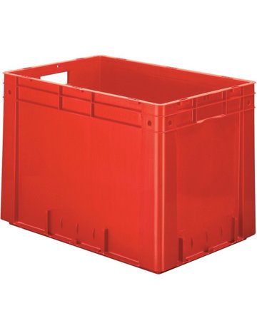 Bild Transport-Stapelkasten B600xT400xH420 mm blau Auflast 700kg mit Griffloch LA-KA- - LA-KA-PE-0
