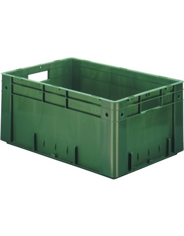 Bild Transport-Stapelkasten B600xT400xH270 mm blau Auflast 700kg mit Griffloch LA-KA- - LA-KA-PE-0