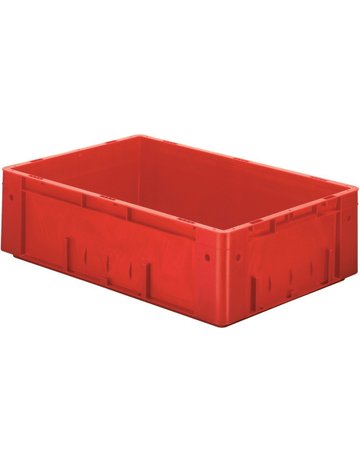Bild Transport-Stapelkasten B600xT400xH175 mm rot Auflast 700kg ohne Griffloch LA-KA- - LA-KA-PE-0