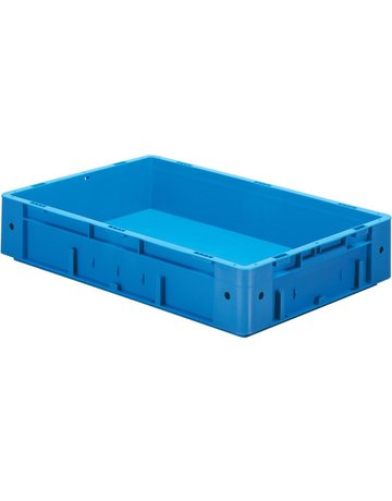 Bild Transport-Stapelkasten B600xT400xH120 mm rot Auflast 700kg ohne Griffloch LA-KA- - LA-KA-PE-0