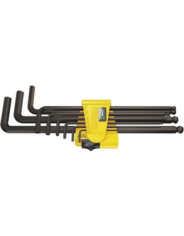 Bild Winkelschraubendreher- Satz 9-tlg. 5/64""-3/8"" lang Kugelkopf W - Wera-0