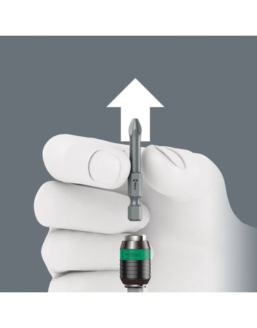 Bild Bithalter Rapidaptor 1/4"" für 1/4"" Bits Magnet 75 mm - Wera-4