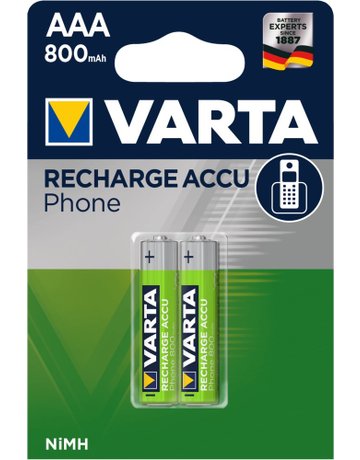 Bild Batterie Recharge Accu Power Micro AAA/ HR03 Photo 2er Blister - VARTA-0