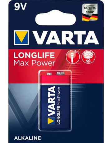 Bild Batterie LONGLIFE Max Power E-Block 9 V/ 6LR61 1er Blister - VARTA-0