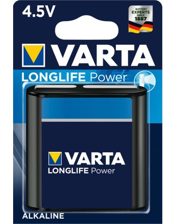 Bild Flachbatterie LONGLIFE Power 4,5 V 3LR 12 1er Blister - VARTA-0