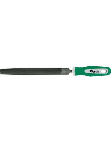 Bild Werkstattfeile 250mm Hieb 2, halbrund mi t 2K-Feilenheft DIN 7261 E FORTIS-0