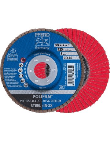 Bild Fächerschleifscheibe SGP-COOL gerade 125 mm CO40 Pferd-0