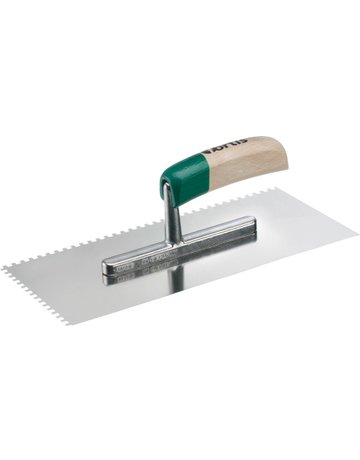 Bild Glättekelle gezahnt rfr. 280x130mm 4x 4m m FORTIS-0