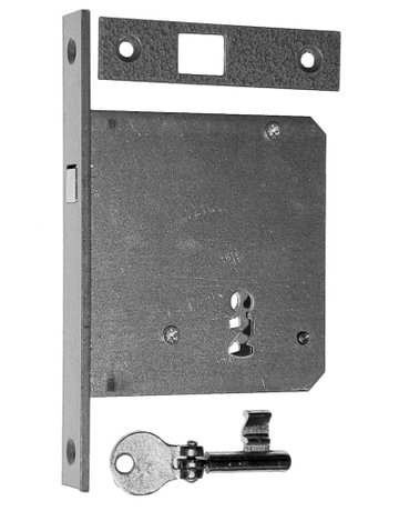 Bild Schiebetürschloss 55mm BB mit Bl.u.Zirkelr iegel - Neutral-0