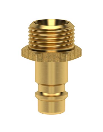 Bild Stecknippel für Kupplung NW 7,2mm, Messi ng, Serie ES, AG G1/2"" LÜDECKE-0