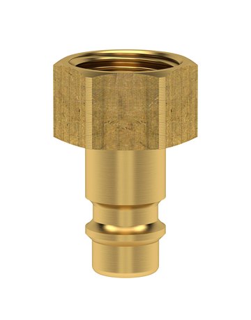Bild Stecknippel für Kupplung NW 7,2mm, Messi ng, Serie ES, IG G1/4"" LÜDECKE-0
