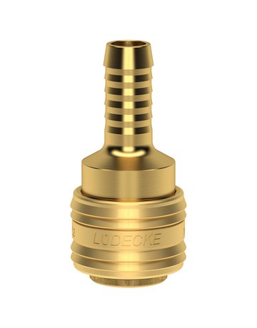 Bild Schnellverschlusskupplung NW 7,2mm, Mess ing, Serie ES, Tülle 13 LÜDECKE-0
