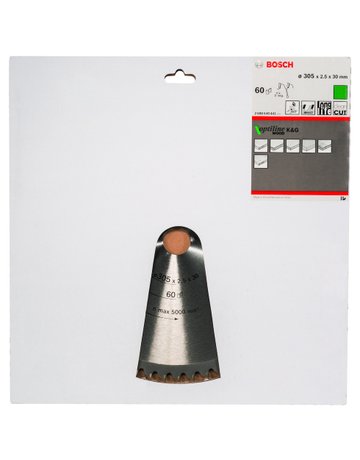 Bild HM-Kreissägeblatt 305x2,5/18x30 60Z WZ Bosc VE à 1 Stück Optiline Wood für Kappsäg - BOSCH-1
