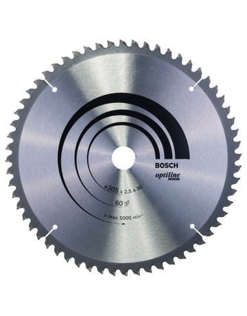 Bild HM-Kreissägeblatt 305x2,5/18x30 60Z WZ Bosc VE à 1 Stück Optiline Wood für Kappsäg - BOSCH-0