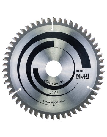Bild HM-Kreissägeblatt 190x2,4/1,8x30 54Z Bosch VE à 1 Stück MultiMat für Handkreissäge-0