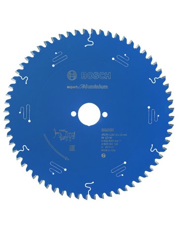 Bild HM Kreissägeblatt 230x2,8x30mm Z64 TF-Bo sch Expert Aluminium - BOSCH-0