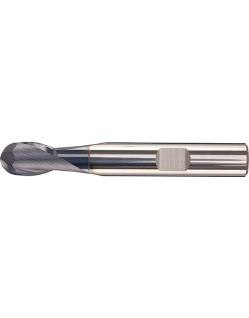Bild Radiusfräser kurz VHM AlTiN+ Schaft HB 3 0Grad 4mm FORTIS-1