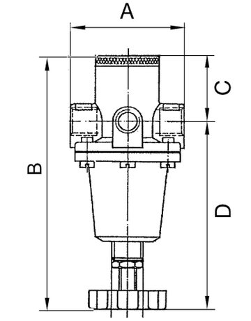 Bild Druckregler BR Standard, G1"" DN25, BG 3, 0,5-10bar, inkl. Manometer, RIEGLER-1