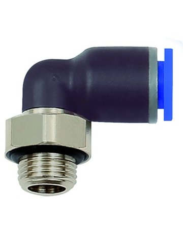 Bild L-Steckverschraubung Blaue Serie, drehba r, G 1/8 a, Schlauch-Ø 8 RIEGLER-0