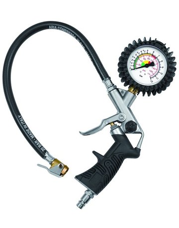 Bild Hand-Reifenfüllmesser mit Momentstecker, Pist.form, starr, ungeeicht, Ø63mm, 0-1 - RIEGLER-0