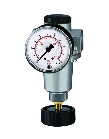 Bild Druckregler BR Standard, G3/8"" DN6, BG 1, 0,5-10bar, inkl. Manometer, RIEGLER-3