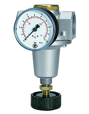 Bild Druckregler BR Standard, G1"" DN25, BG 3, 0,5-10bar, inkl. Manometer, RIEGLER-3