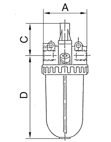 Bild Druckluftnebelöler BR Standard, G1/2"" D N15, BG 3, PC-Behälter, RIEGLER-1