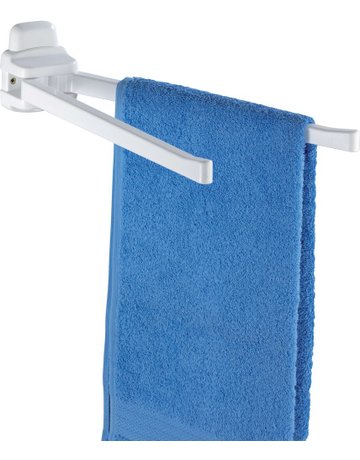 Bild Handtuchhalter Pure 2-armig, weiß - WENKO-0