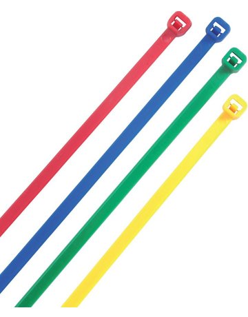 Bild Kabelbinder farbig Sortiment 150x3,6mm,100St .Heidemann-0