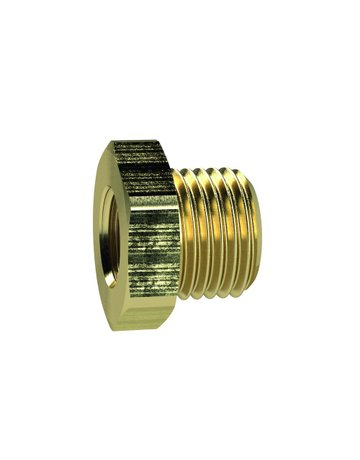 Bild Reduziernippel kurz, Messing, AG G1/2"", IG G1/8"", RIEGLER-0
