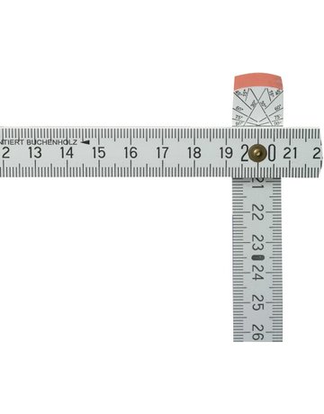 Bild Gliedermaßstab Buche 2mx16mm weiß FORTIS-1