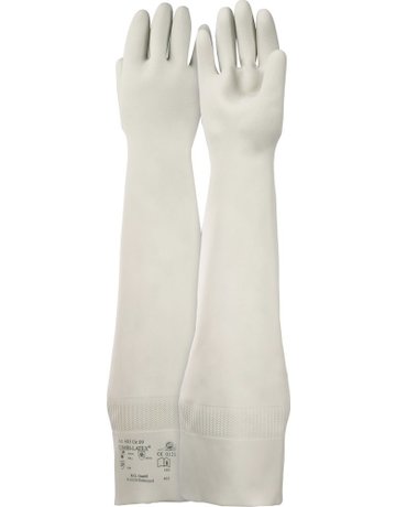 Bild Handschuh Combi Latex 403 600 mm,Gr. 9,w eiß Honeywell-0