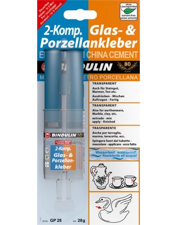 Bild Bindulin Glas- und Porzellankleber GP28, 28g-0