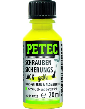 Bild Schraubensicherungslack gelb, 20ml - PETEC-0
