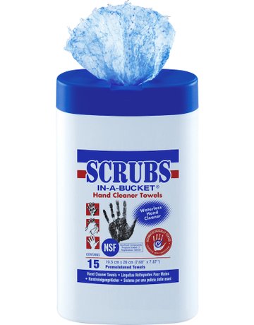 Bild SCRUBS Minicontainer 15 Tucher mit NFS F reigabe Zertifikat Nummer 160187-0
