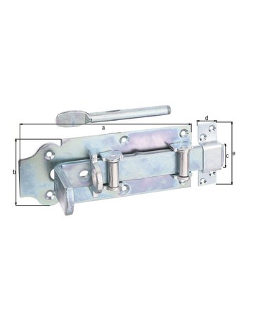 Bild Rollenschlossriegel 64/SF/K2Z/200 mm GAH Alberts-1