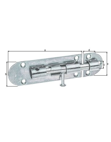 Bild Grendelriegel 161/K2Z/100 mm GAH Alberts-1
