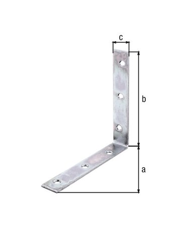 Bild Stuhlwinkel, verzinkt 125x22mm/K2 GAH Al berts-1