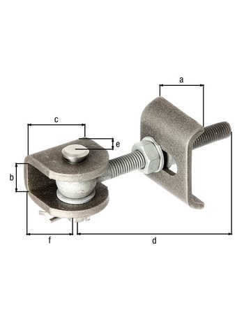 Bild Verstellbares Torband M12 mit U-Lasche GA H Alberts - GAH-1