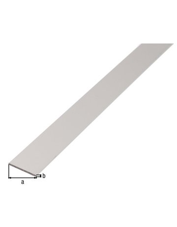 Bild Flachstange ALU,si.elox.20x2/1m GAH Albe rts-1