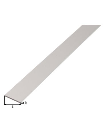 Bild Alu-Flachstange 1000/25x2 mm silberfarbi g GAH Alberts-1