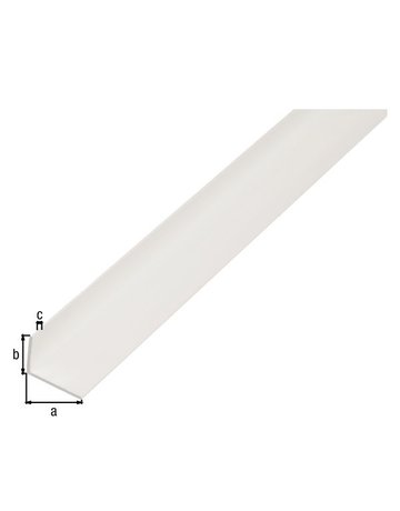 Bild Kunststoff -Winkelprofil 1000/20x10mm weiß GAH Alberts-1
