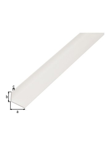 Bild Winkelprofil KST,weiß,40x10x2/1m GAH Alb erts-1
