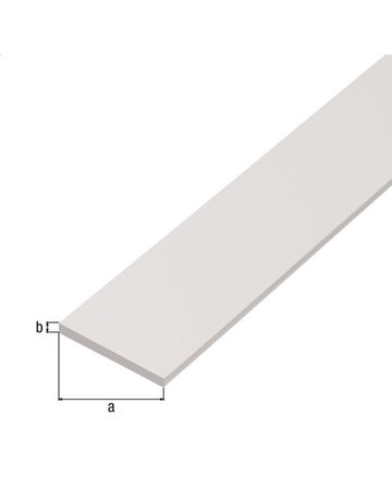 Bild Flachstange KST,weiß,20x2/1m - GAH-1