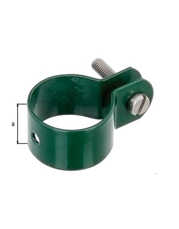 Bild Strebenschellen verzinkt grün-besch. 34 mm GAH Alberts-1